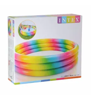 Intex 58449 Gökkuşağı Renkli 3 Bölme Havuz 168 cm