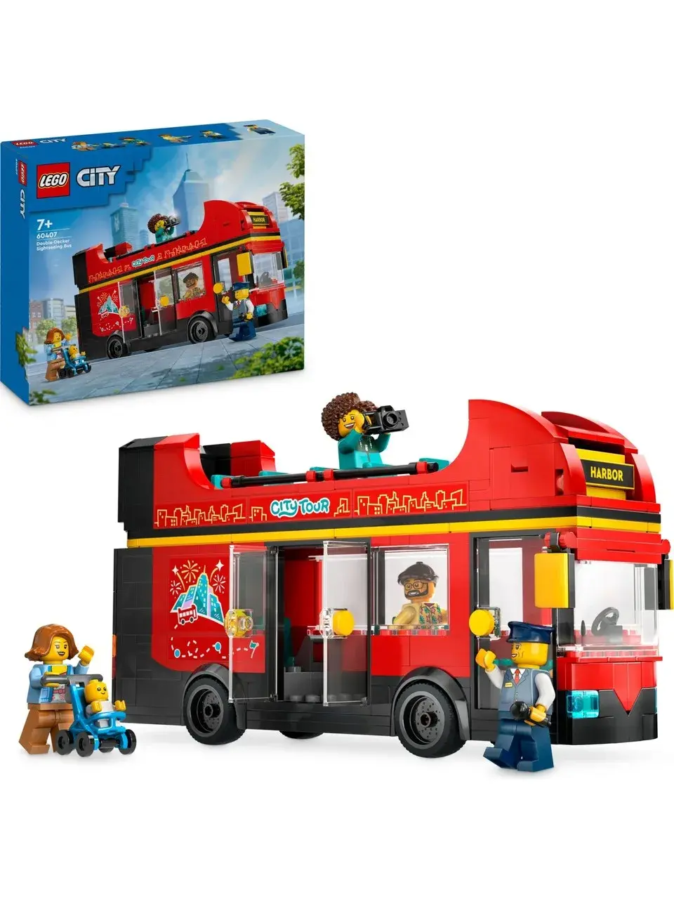 Lego City Kırmızı İki Katlı Gezi Otobüsü 60407