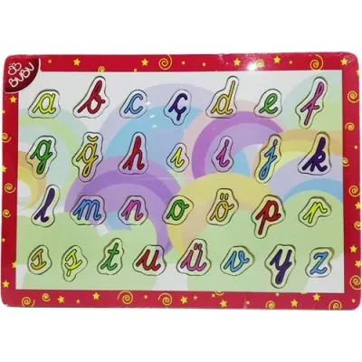 BU-BU AHŞAP PUZZLE EL YAZISI HARFLERİ