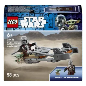Lego Mandalorian Ve Grogu Motosikleti 75436