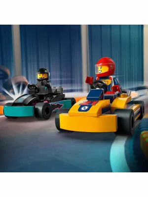 LEGO GO-KARTLAR VE YARIŞ SÜRÜCÜLERİ