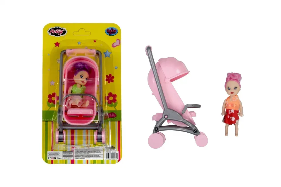 02424 ANLILY KART BEBEKLI LUKS PUSET*84*