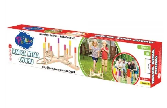 KUTUDA AHŞAP HALKA ATMA OYUNU