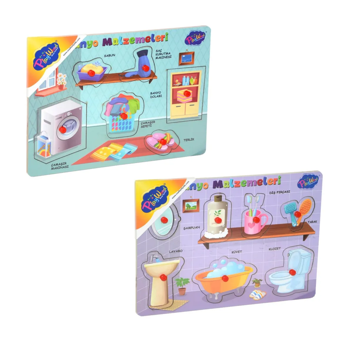 AHŞAP TUTMALI BANYO MALZEMELERİ ONY-296