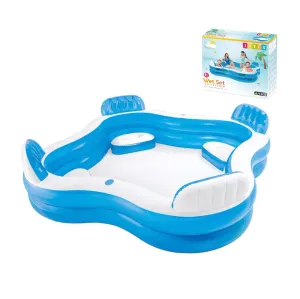 Intex 56475 Şeffaf Koltuklu Aile Boyu 2 Bölme Havuz 229 cm