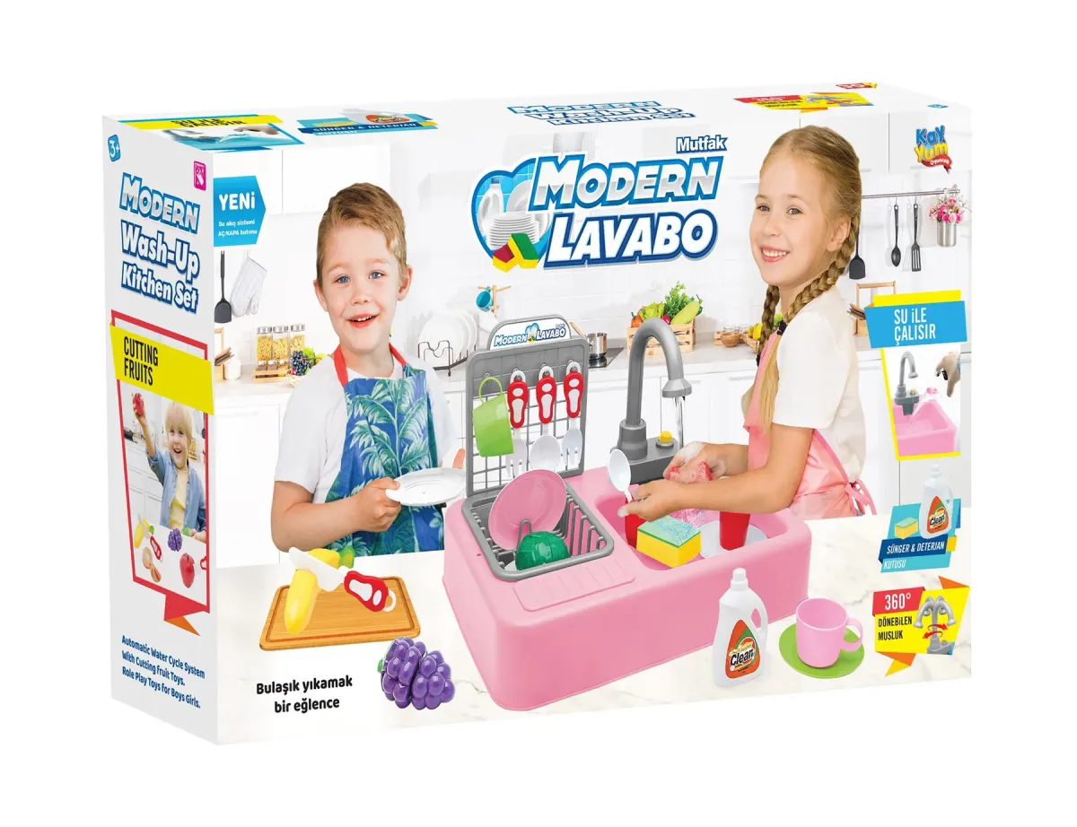 MODERN LAVABO YENİ PEMBE