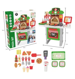 PİZZA RESTAURANT PLAY SET WİTH CASHİER(52 PARÇA)