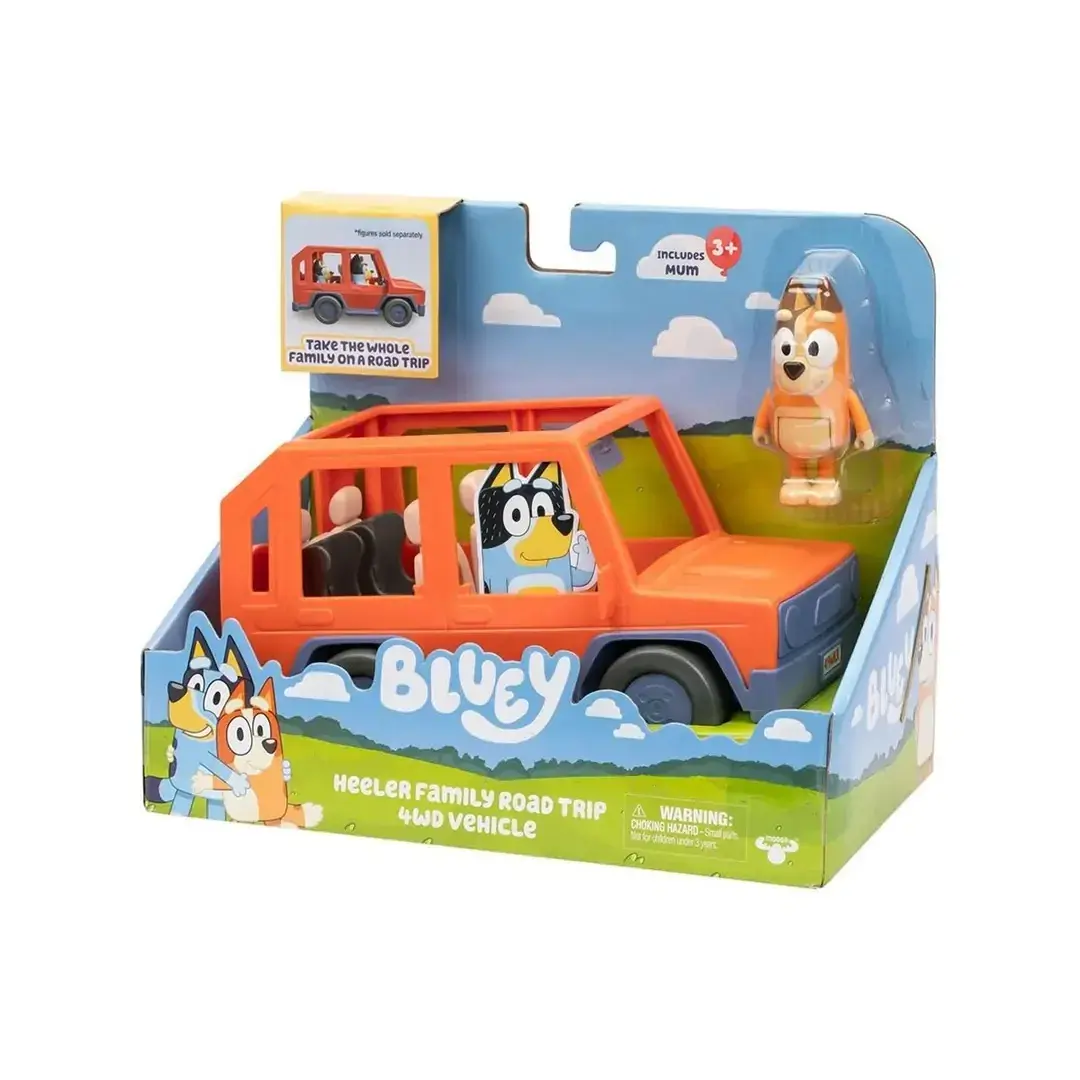 Bluey 4x4 Büyük Araç ve Chilli Figür Set