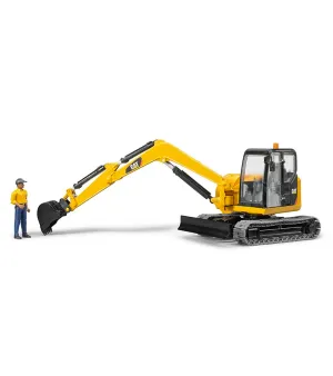 Bruder Cat Mını Ekskavatör ve İnşaat İşçisi 02466