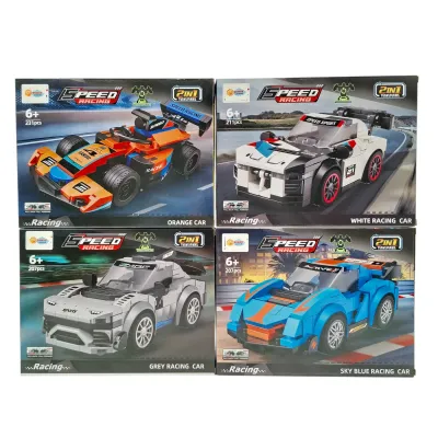 KUTUDA 4 ASST.207-231 PARÇA 2'Sİ 1 ARADA ÇEKBIRAK LEGO ARABA