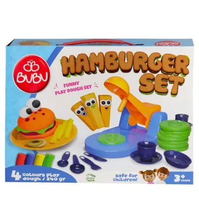 BU-BU OYUN HAMURU SETİ HAMBURGER (L)