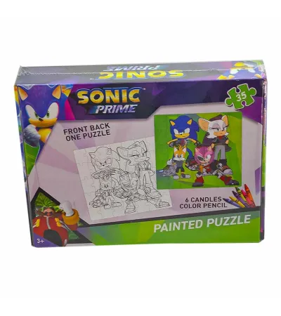 SONİC KIZ BOYAMALI PUZZLE