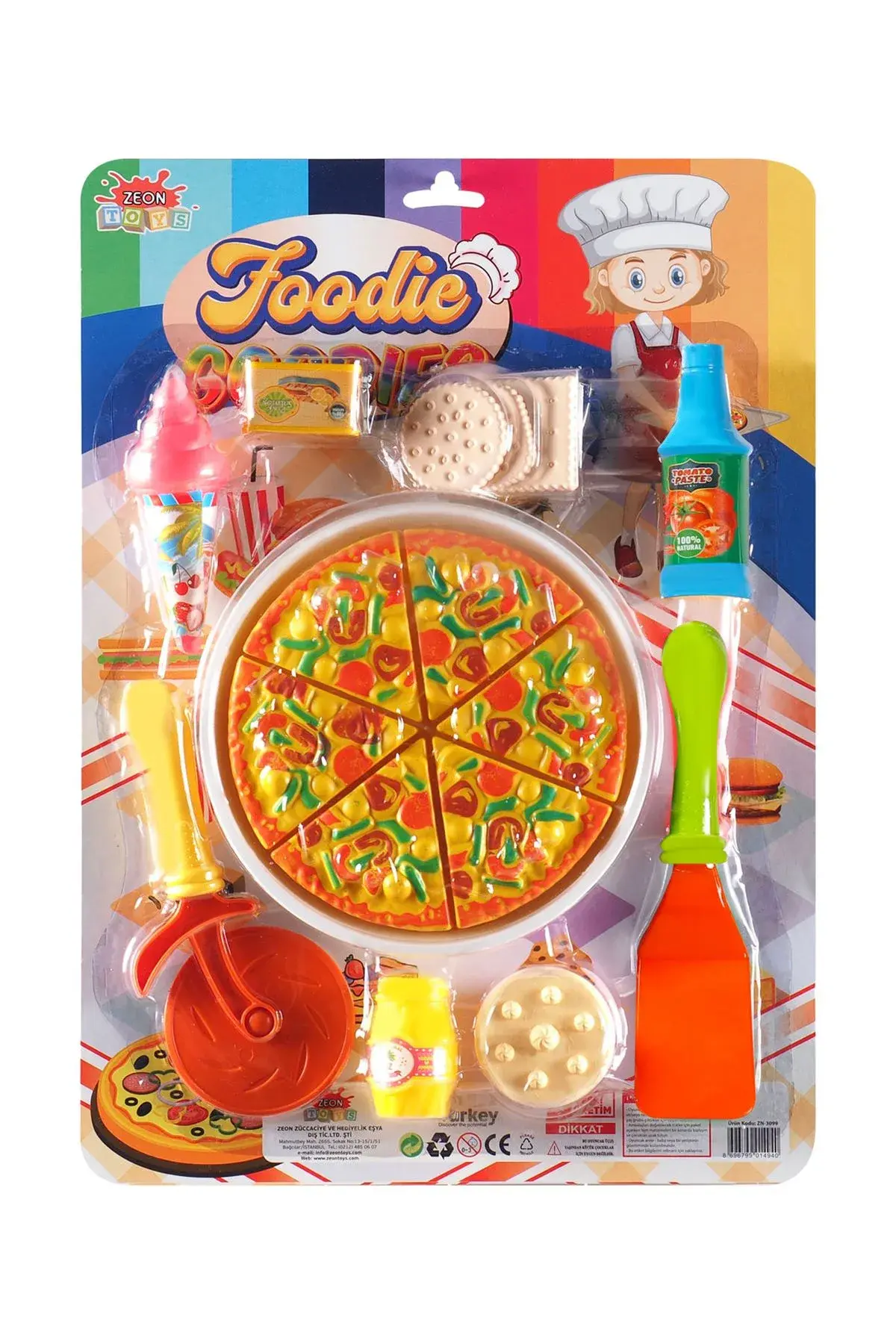 PVC BEBEKLİ PİZZA SET