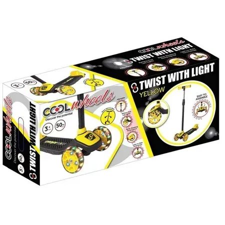 COOL WHELLS IŞIKLI SARI TWİST SCOOTER