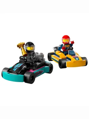 LEGO GO-KARTLAR VE YARIŞ SÜRÜCÜLERİ
