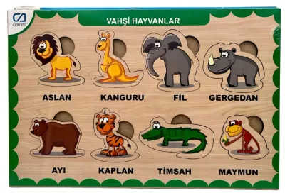 AHŞAP VAHŞİ HAYVANLAR BUL-TAK