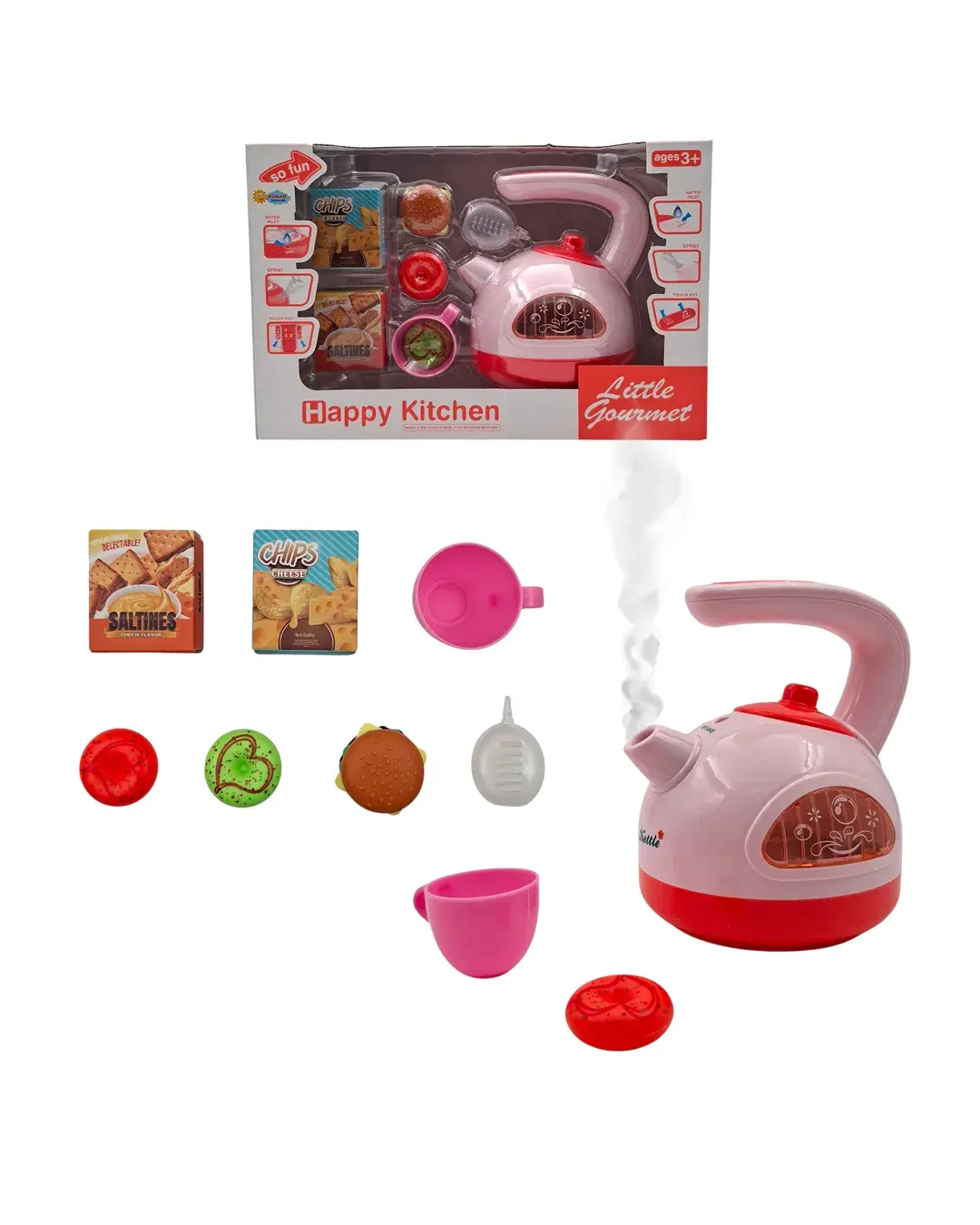 PİLLLİ IŞIKLI SESLİ DUMAN ÇIKARAN KETTLE