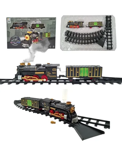 IŞIKLI SESLİ DUMAN ÇIKARAN TREN