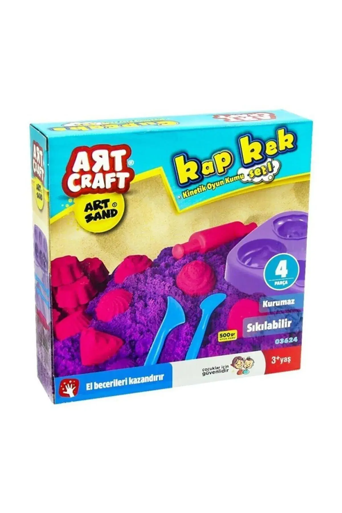 500 GR ARTSAND KAP KEK KUM SETİ