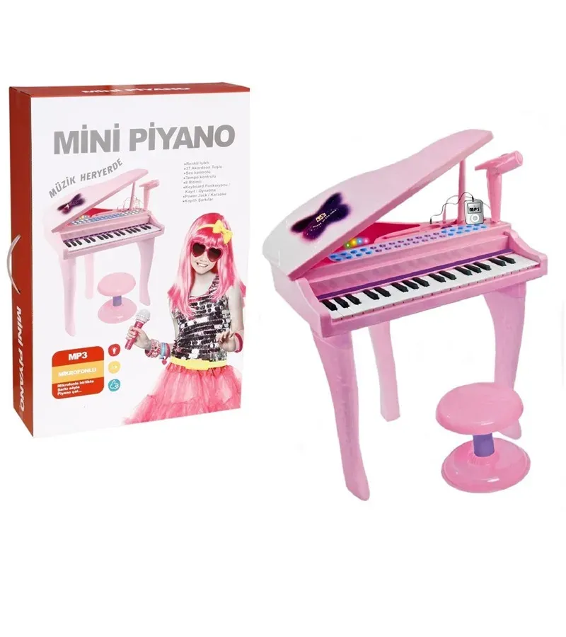 KUT 37 TUŞ MİNİ PİANO PEMBE