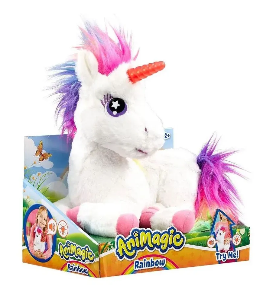 Animagic Parlayan Gökkuşağı Unicorn