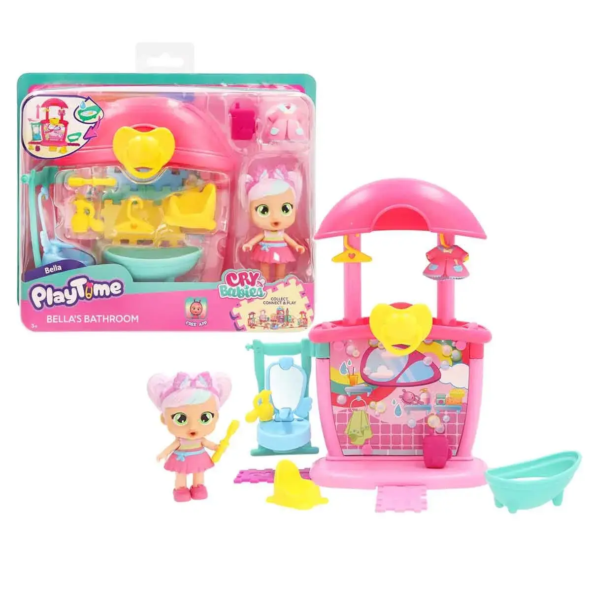 CYP01000 CRY BABIES PT BELLA BANYO OYUNSETI-921498