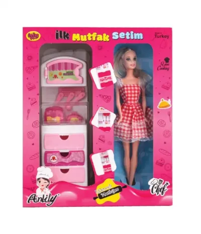 02368 ILK MUTFAK SETIM CEKMECELI DOLAP BEBEKLI*24*