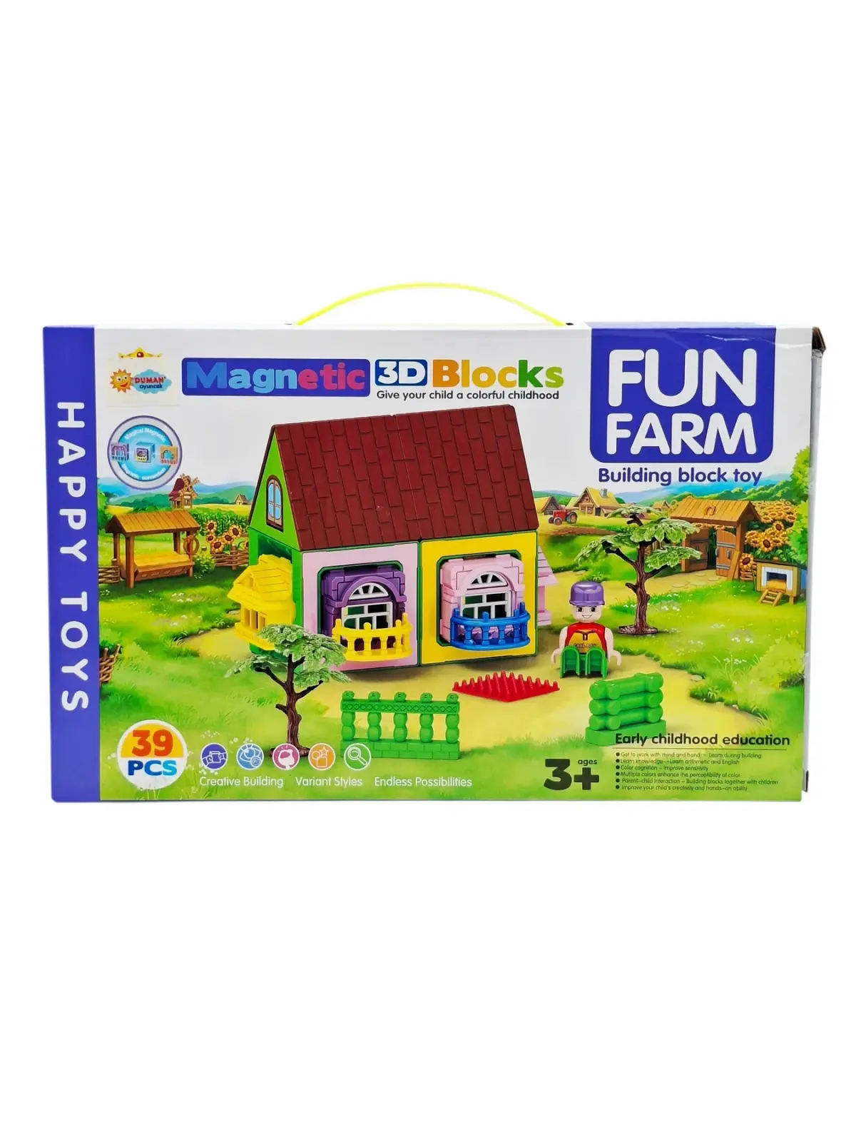 3 D MANYETİK 39 PARÇA LEGO