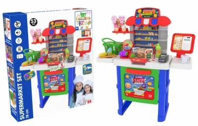 SUPERMARKET CASHİER SET WİTH FRUİT MİX (53 PARÇA)