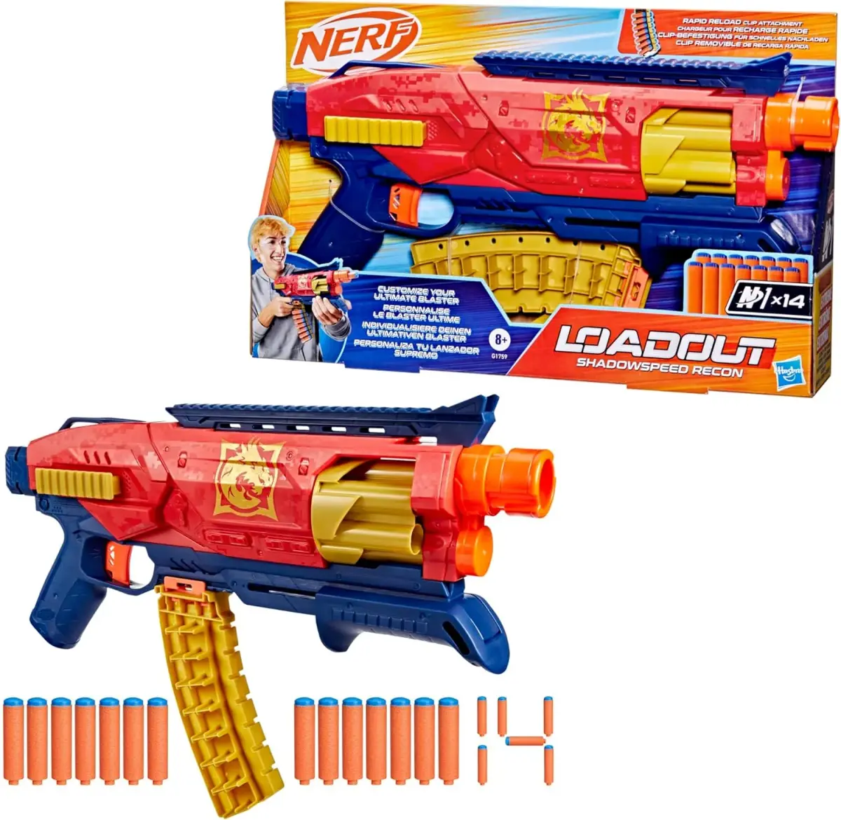 Hasbro Nerf Loadout Shadowspeed Recon G1759