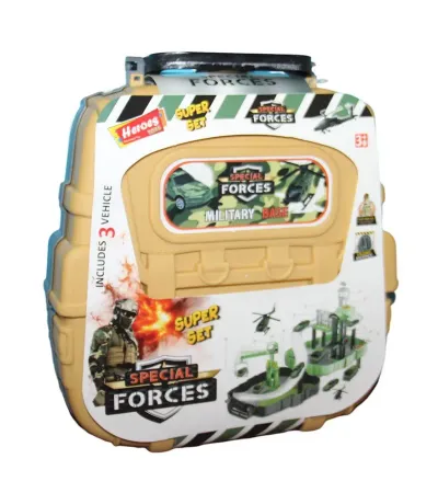 HEROES TOYS ÇANTALI ASKER SETİ ARABALI