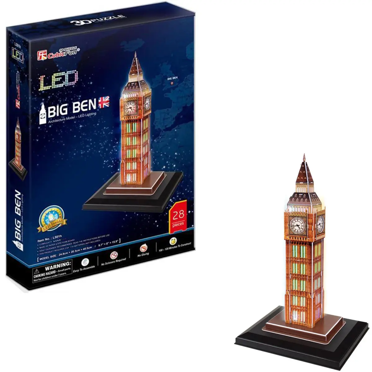 Big Ben Saat Kulesi - İngiltere(Led Işıklı)