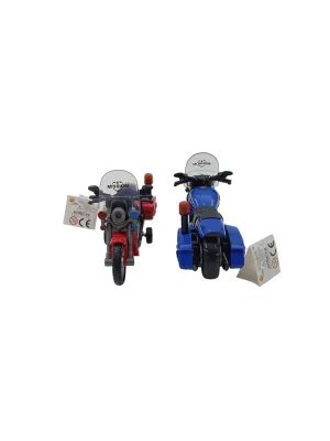SÜRTMELİ PLASTİK IŞIKLI SESLİ MOTORSİKLET