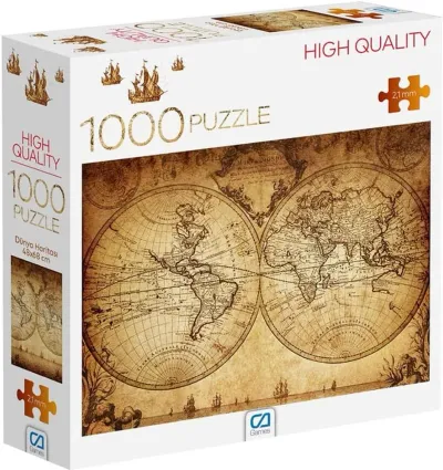 DÜNYA HARİTASI PUZZLE 1000