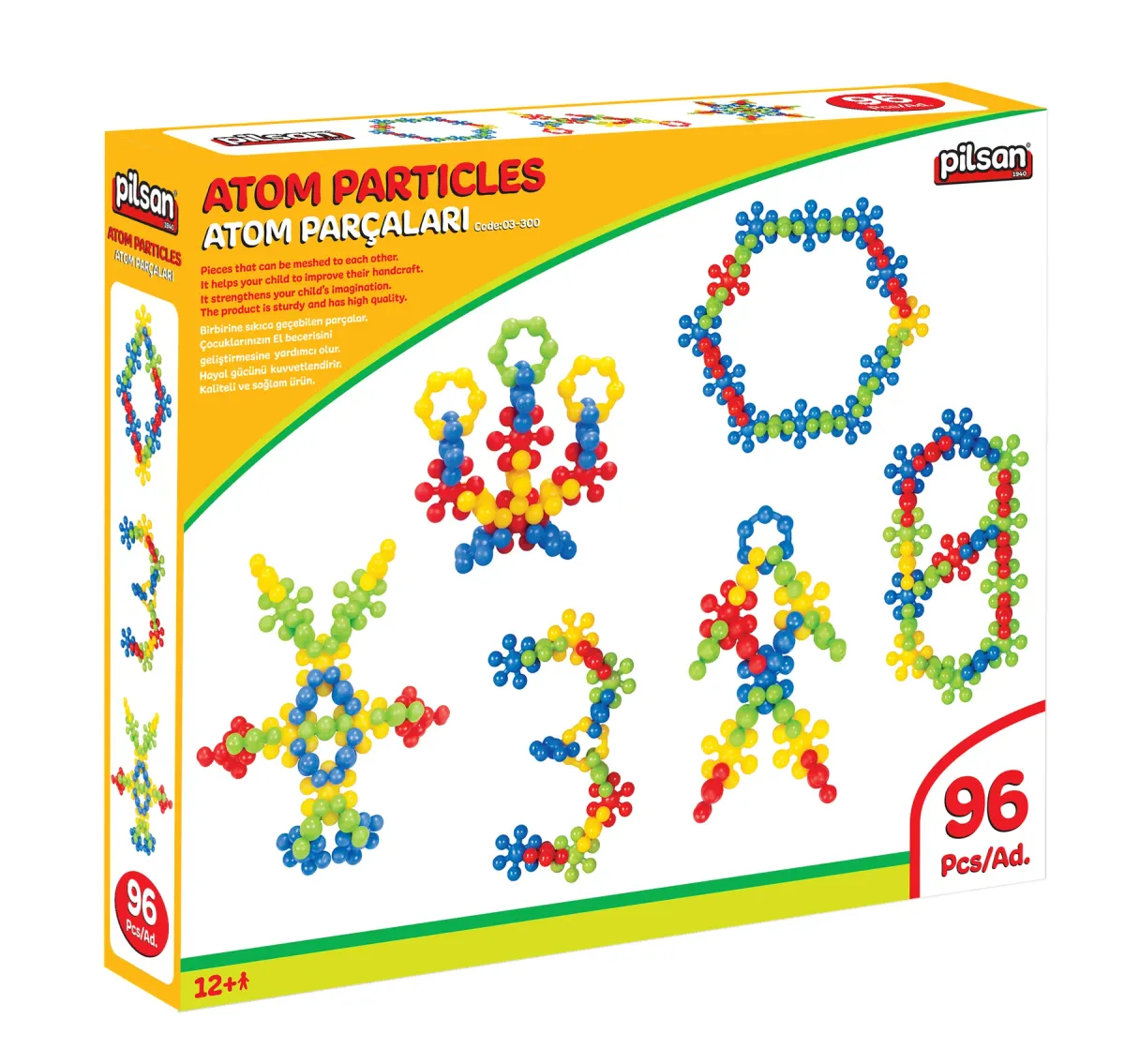 ATOM PARÇALARI (96 PARÇA)