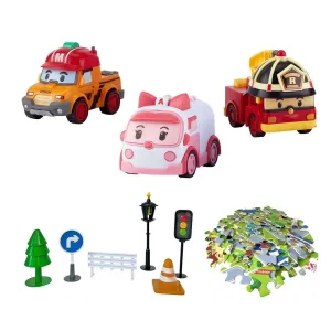Robocar Poli GoGo City Serisi - Amber, Roy, Mark Oyun Seti