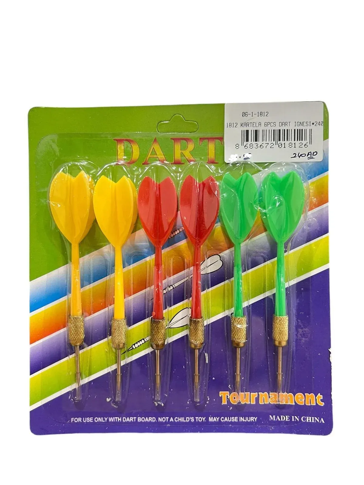 KARTELA 6 PCS DART İĞNESİ