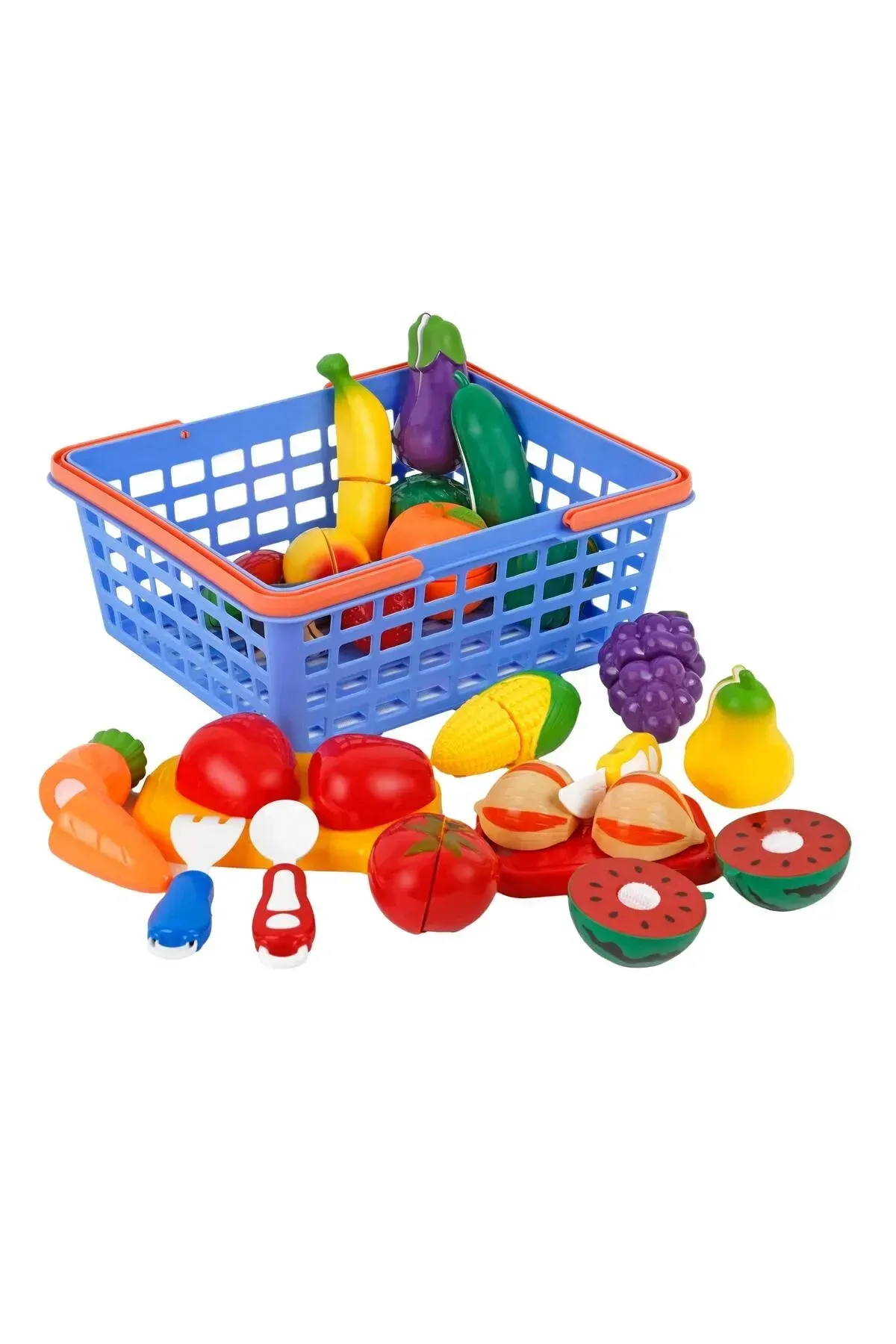 42 PCS SEPETLİ KESİLEBİLEN MEYVE VE SEBZE
