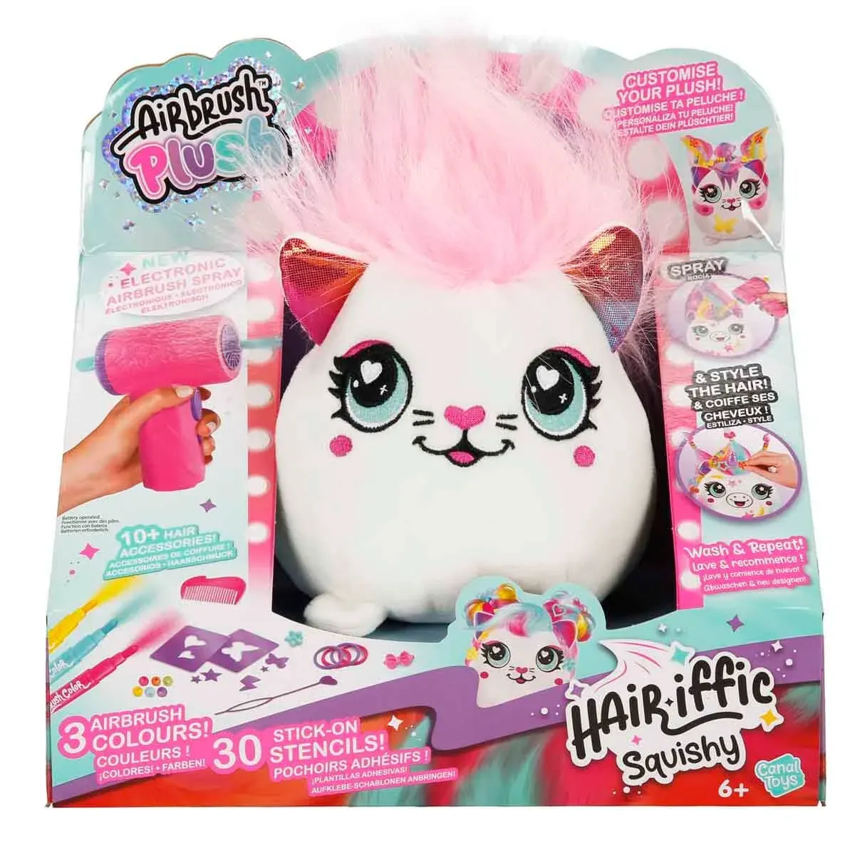 SUN-CNL-HOBİ SET AIRBRUSH PLUSH HAIR IFFIC SQUISHY B/O 2A.