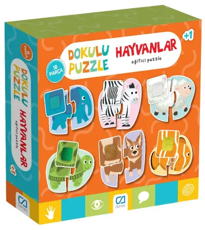DOKULU PUZZLE HAYVANLAR