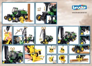 Bruder JD 1270G Kütük Yükleme Nakliye Aracı 02135