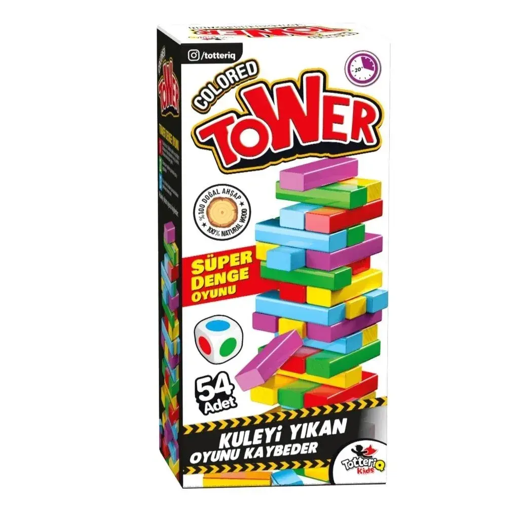 RENKLI TOWER SUPER DENGE OYUNU 54 ADET