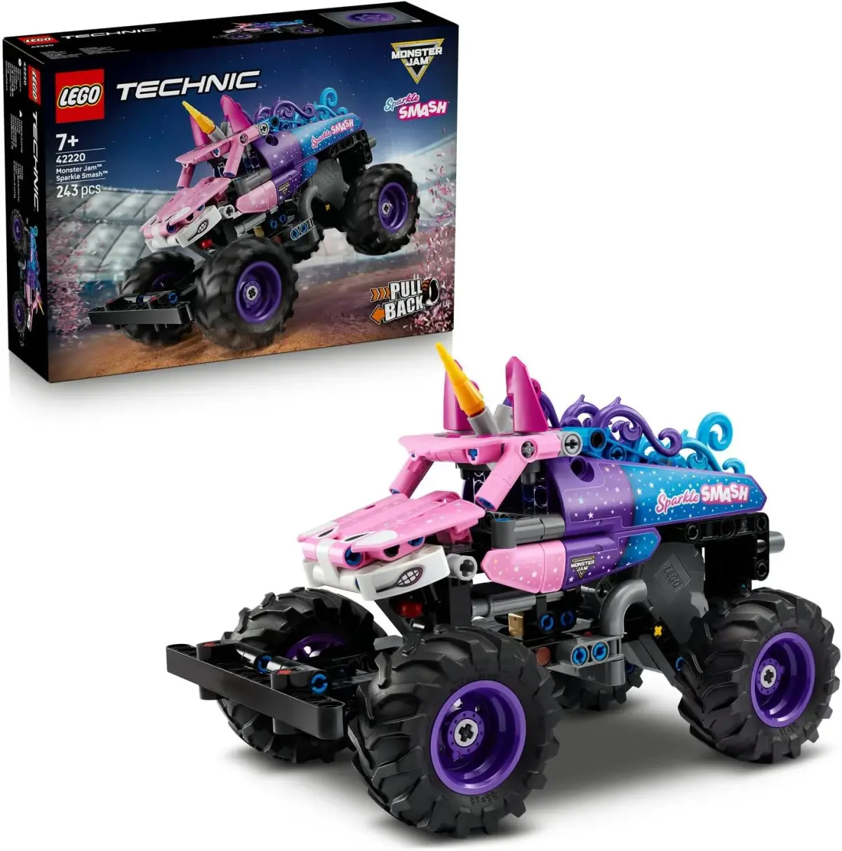 LEGO TECHNİC MONSTER JAM SPARKLE SMASH ÇEK–BIRAK
