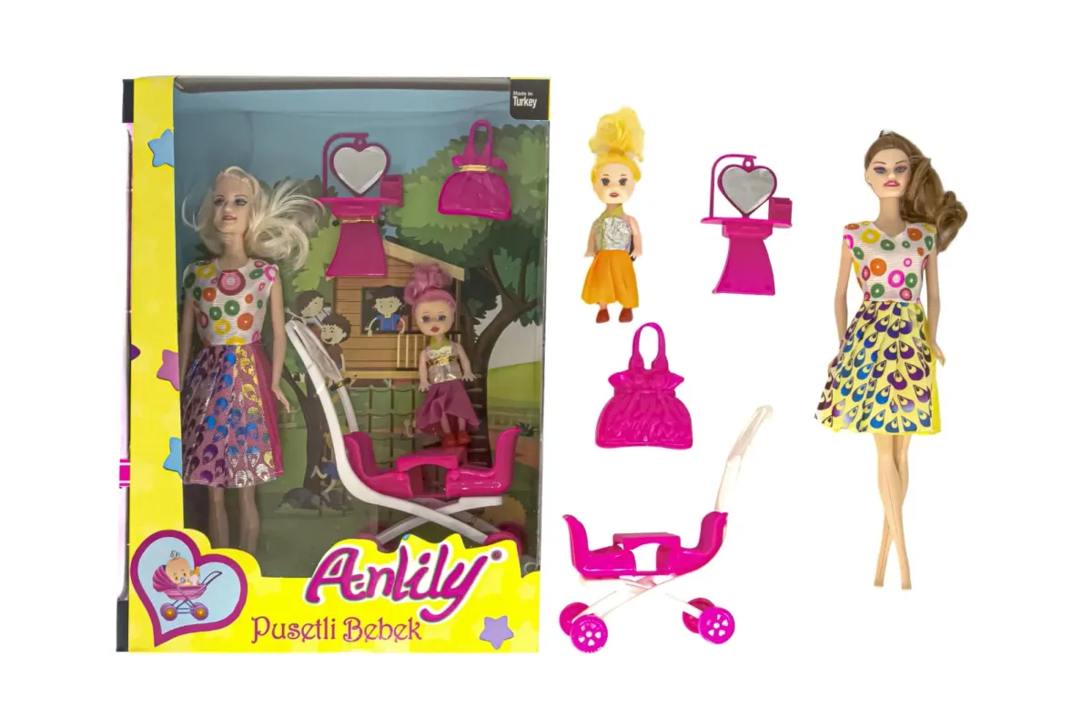 02405 ANLILY KUTUDA 2LI PUSETLI BEBEK*28*