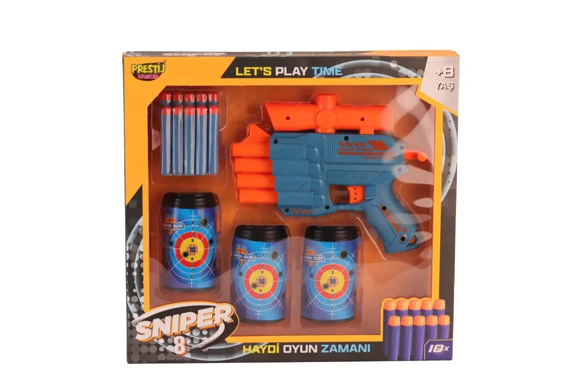 KUT.3 HEDEFLİ SNİPER 8 DART ATICI