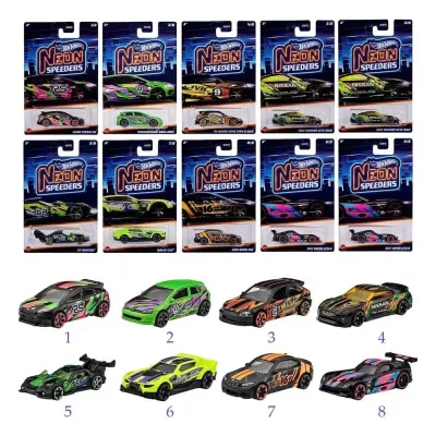 Hot Wheels® Neon Yarışlar Temalı Arabalar