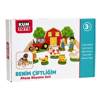 BENİM ÇİFTLİĞİM AHŞAP BOYAMA SETİ