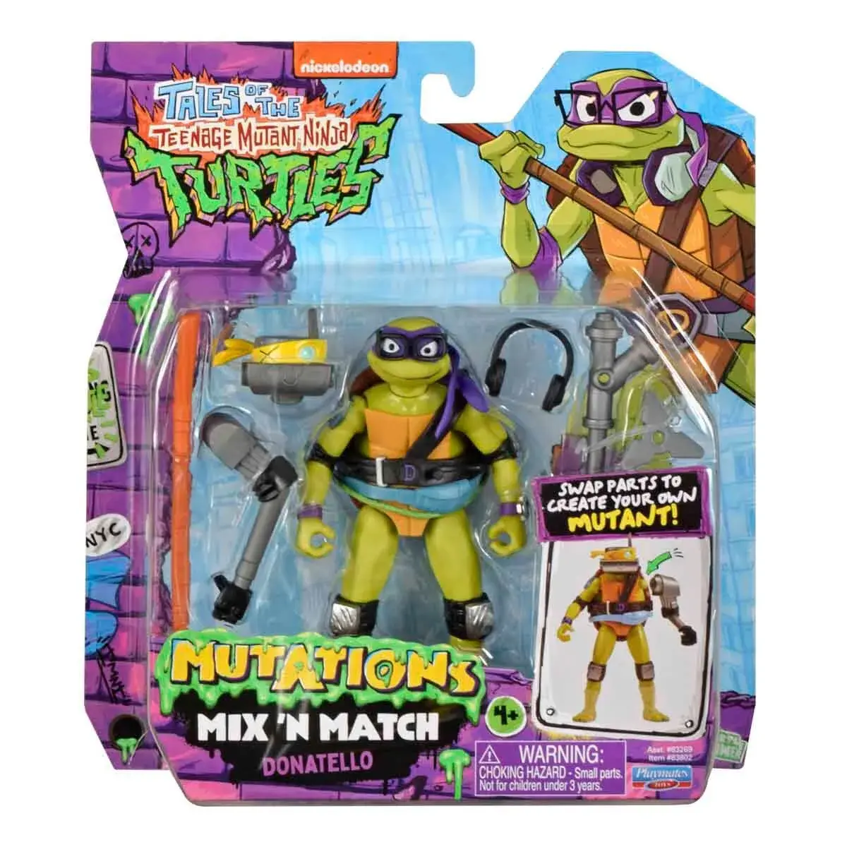 TMNT NİNJA KAPLUMBAGA MİX 'N MATCH DONATELLO-83802