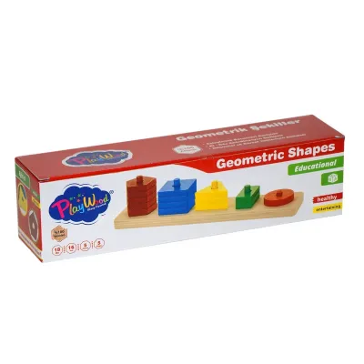 KUTUDA AHŞAP GEOMETRİK ŞEKİLLER