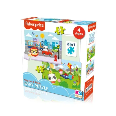 FİSHER PRİCE BABY PUZZLE CİTY FUN ve PİCNİC 2in1